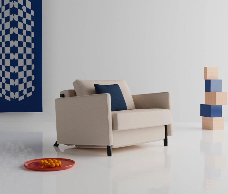 Canapé et Fauteuil Convertible Cubed Per Weiss, Oliver & Lukas WeissKrogh, 2009/2015/2019 – Innovation Living
