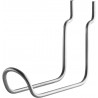 2x Double Hook - stainless steel - H10 cm