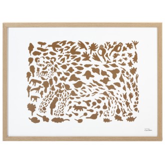 Cheetah Marron Art Poster  50x70 cm OTC