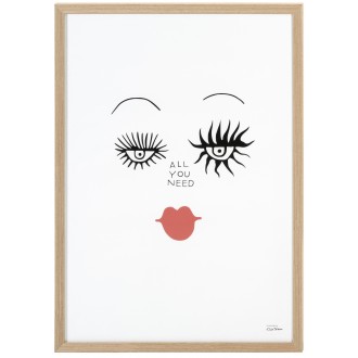 All you need Art Poster  50x70 cm
