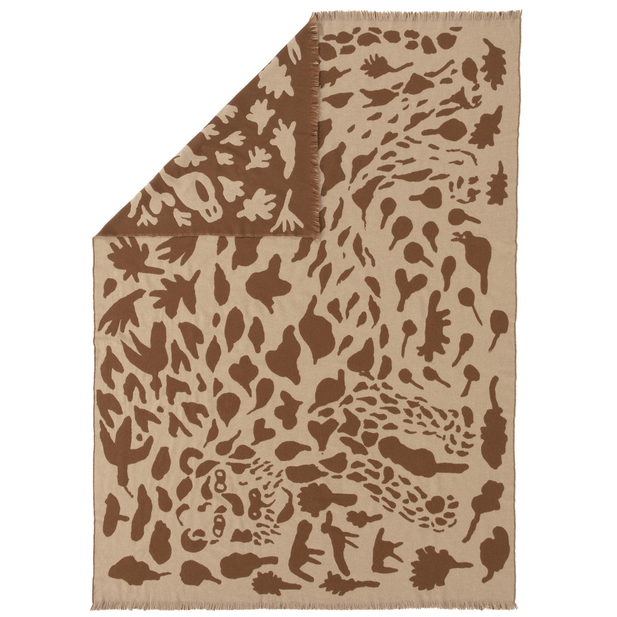Cheetah Marron  – Plaid 180x130cm OTC