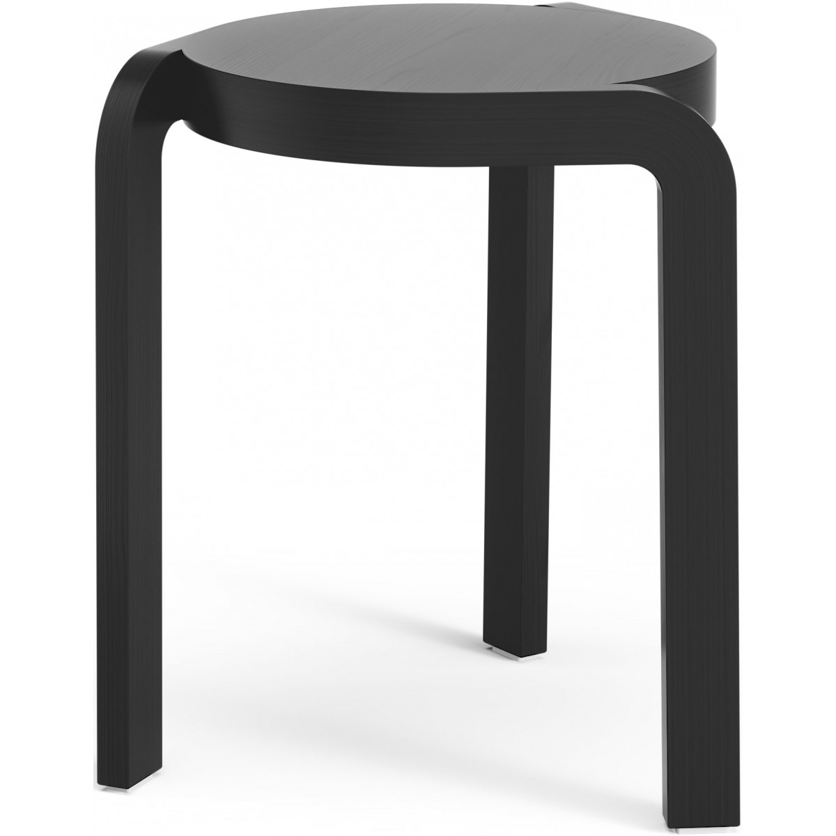 black lazur ash - Spin stool – H44 cm