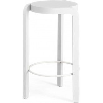 SOLD OUT white lazur ash - bar stool Spin – H65 cm