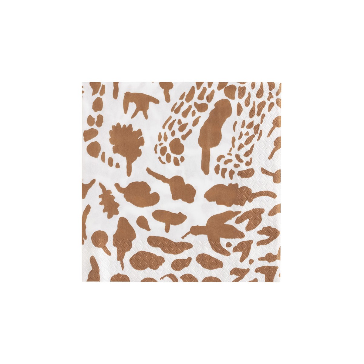 33 x 33 cm serviettes en papier - Cheetah Marron - 1061268 OTC