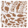 33 x 33 cm paper napkins - Cheetah Brown - 1061268 OTC