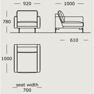 Module 35 – 92 cm – EDGE V1 (fauteuil)
