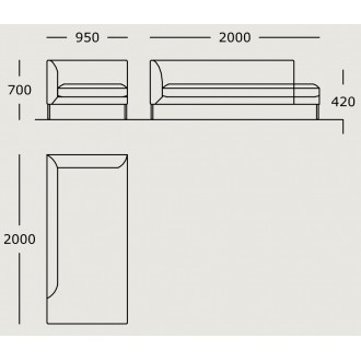 Module 19 – 95 x 200 cm – Blade