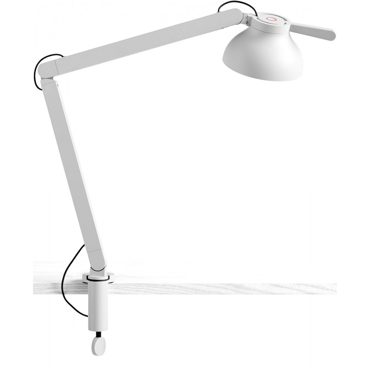 ash grey - w. clamp - PC double arm lamp