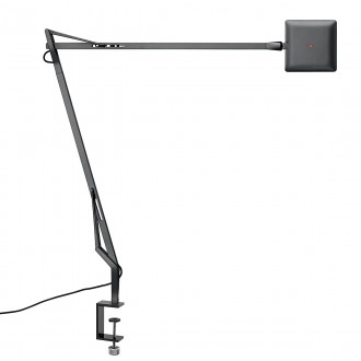 Table lamp with clip – titanium – Kelvin EDGE