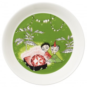 Thingumy and Bob green - Moomin plate