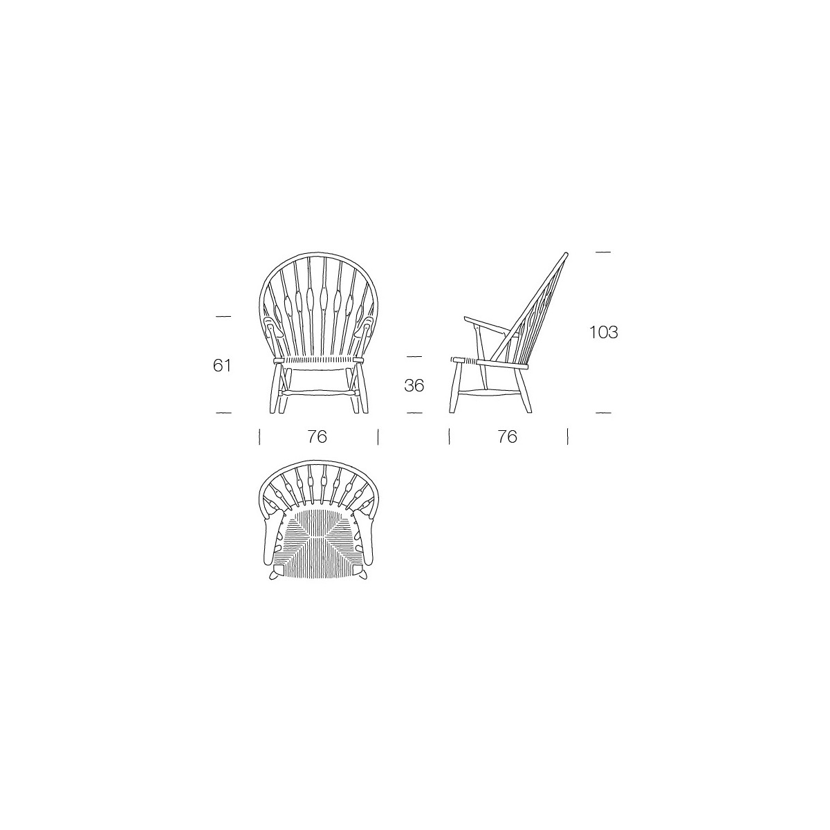 Peacock chair - PP550