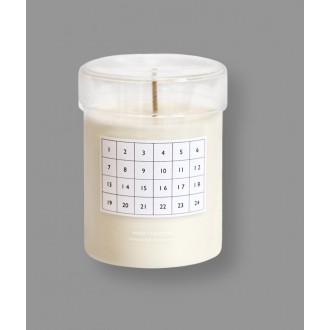 Scented Calendar candle - clear/white