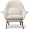 Sunniva 811 + lacquered oak - Swoon lounge chair