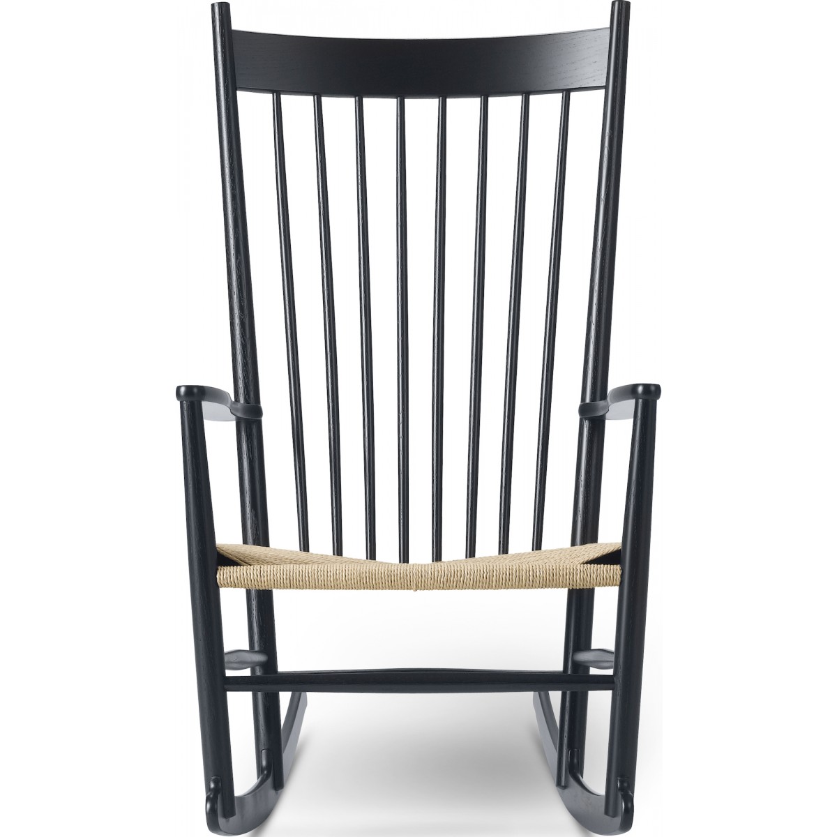 Black lacquered oak – J16 Rocking chair