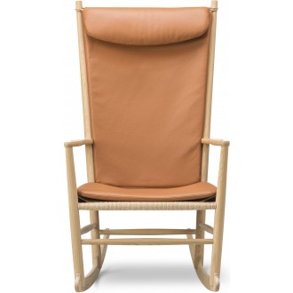 Appuie-tête & coussin d'assise & coussin dorsal – cuir Omni 307 – Rocking chair J16