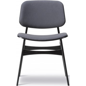 Rime 791 + black lacquered oak – front upholstered – 3052 Søborg chair