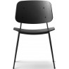 black lacquered oak / black - 3060 Søborg chair