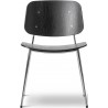 ÉPUISÉ chêne noir vernis / chrome - chaise Søborg 3060