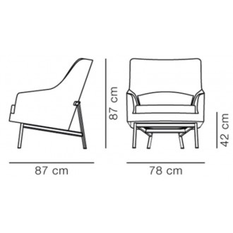 steel base - A-chair
