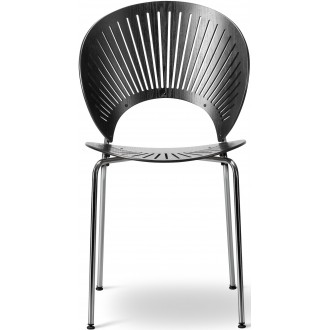 frêne noir / chrome – chaise Trinidad 3398