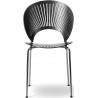 frêne noir / chrome – chaise Trinidad 3398