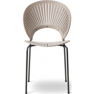 ÉPUISÉ chêne teinté gris clair / gris silex - chaise Trinidad