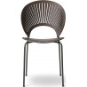 SOLD OUT lacquered smoked oak / flint - Trinidad chair