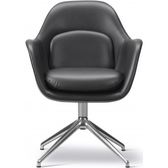 SOLD OUT Omni 301 leather / chrome - Swoon Chair, swivel base