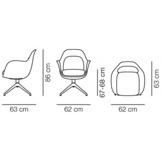 Swoon chair, swivel base