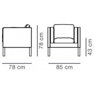 W85cm – 2334 Mogensen easy chair