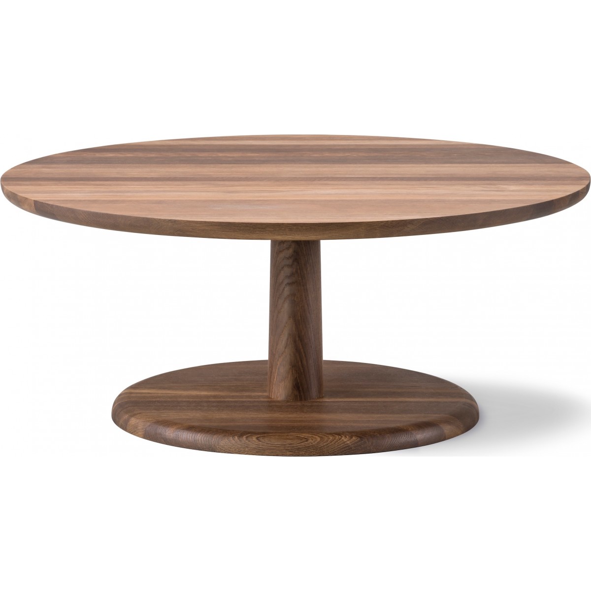 Chêne fumé huilé – Ø90 x H38 cm – Table Pon 1295