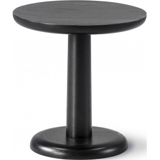 Black lacquered oak – Ø35 x H36 cm – Pon Table 1280