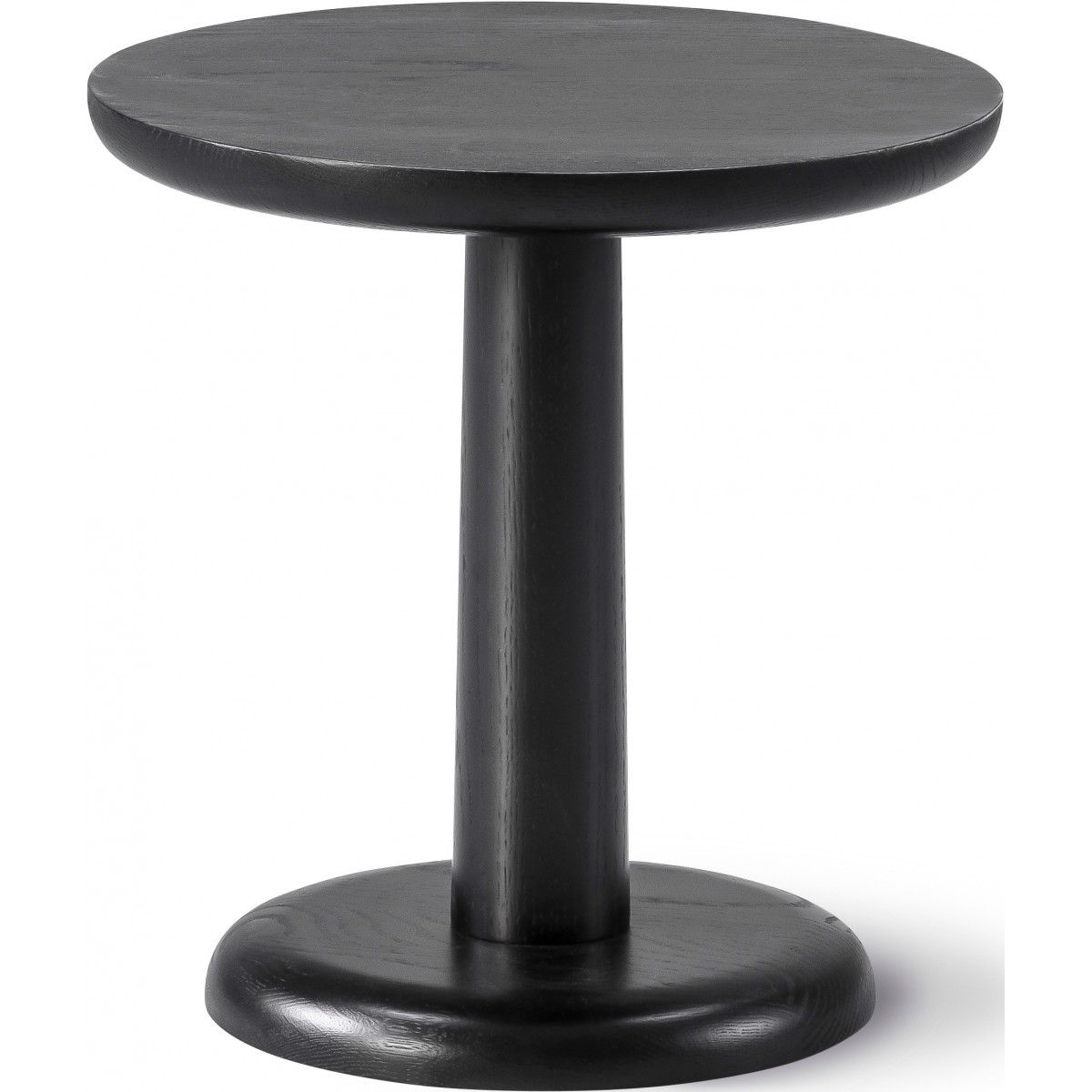 Black lacquered oak – Ø35 x H36 cm – Pon Table 1280