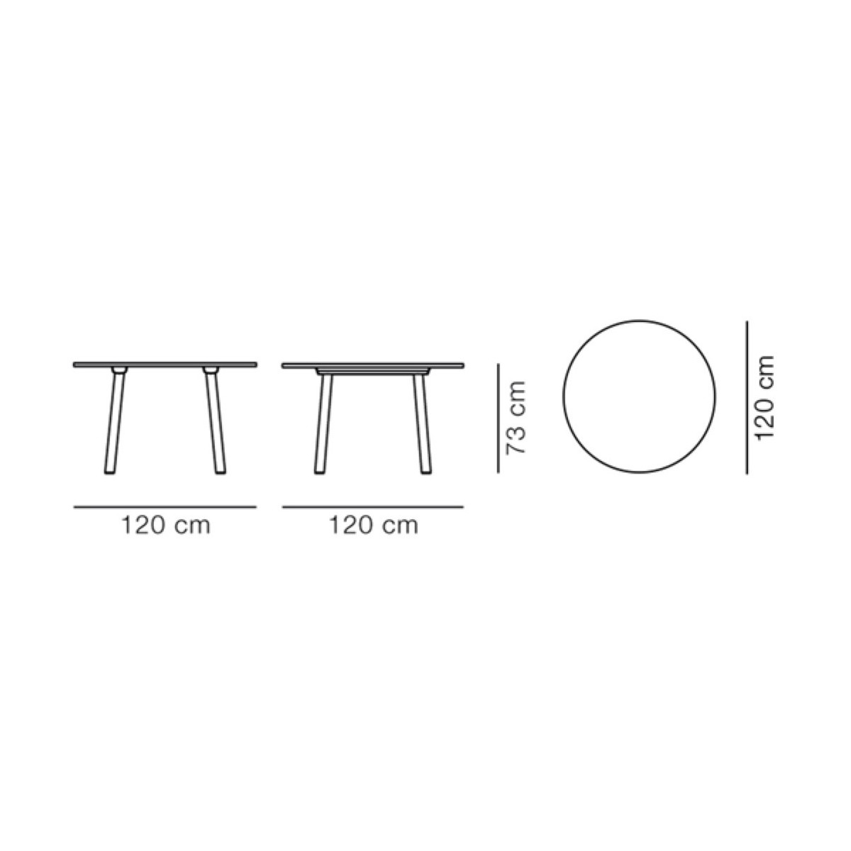 Ø120 x H73 cm – Table Taro 6121