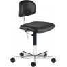 Kevi 2534u chair – black Silk leather – H40-53cm (A)