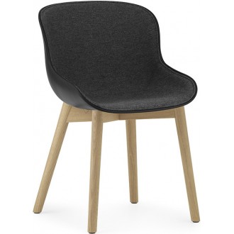 black / Main Line Flax 16 / oak – front upholstered –  Hyg Chair