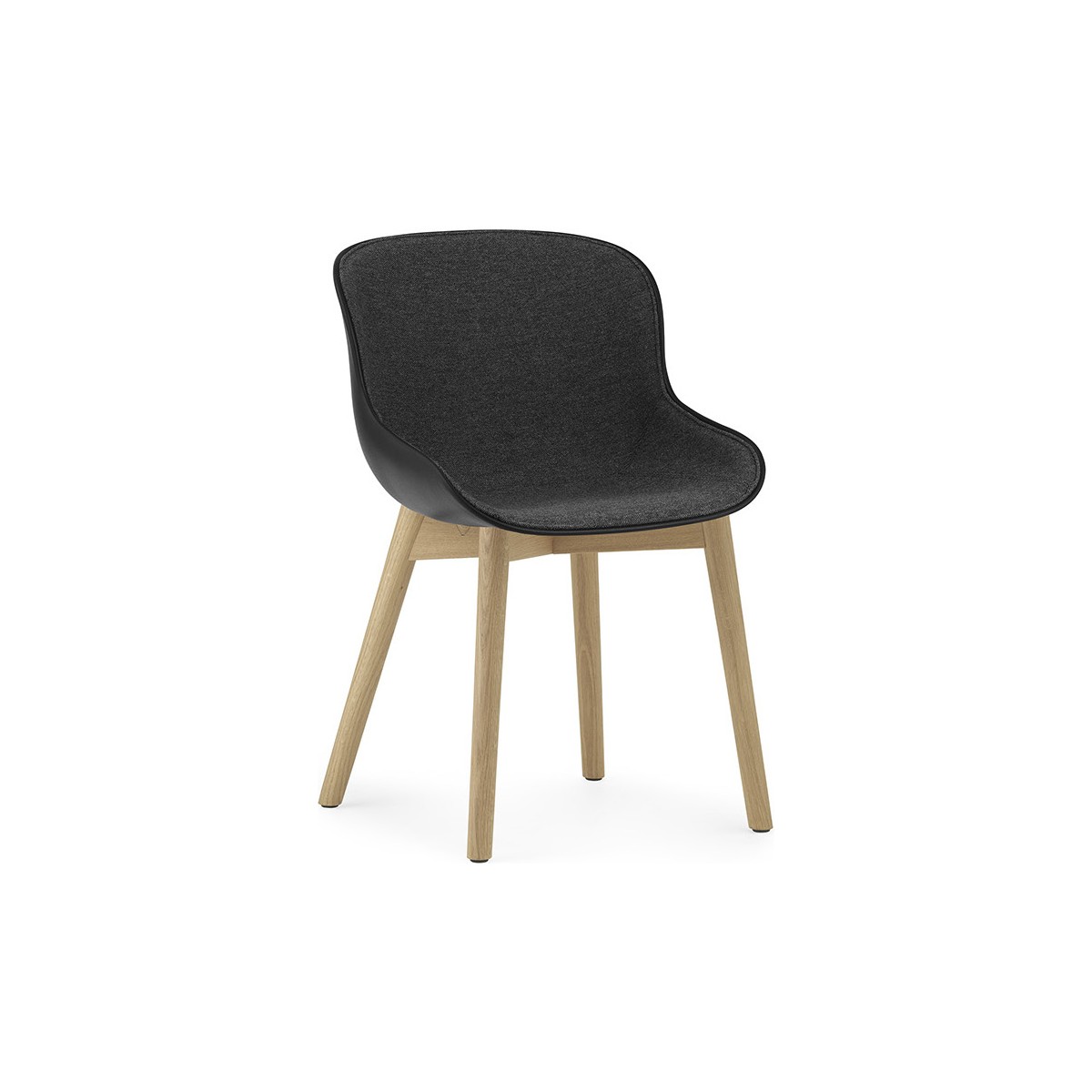 black / Main Line Flax 16 / oak – front upholstered –  Hyg Chair