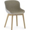 grey / Main Line Flax 26 / oak – front upholstered –  Hyg Chair