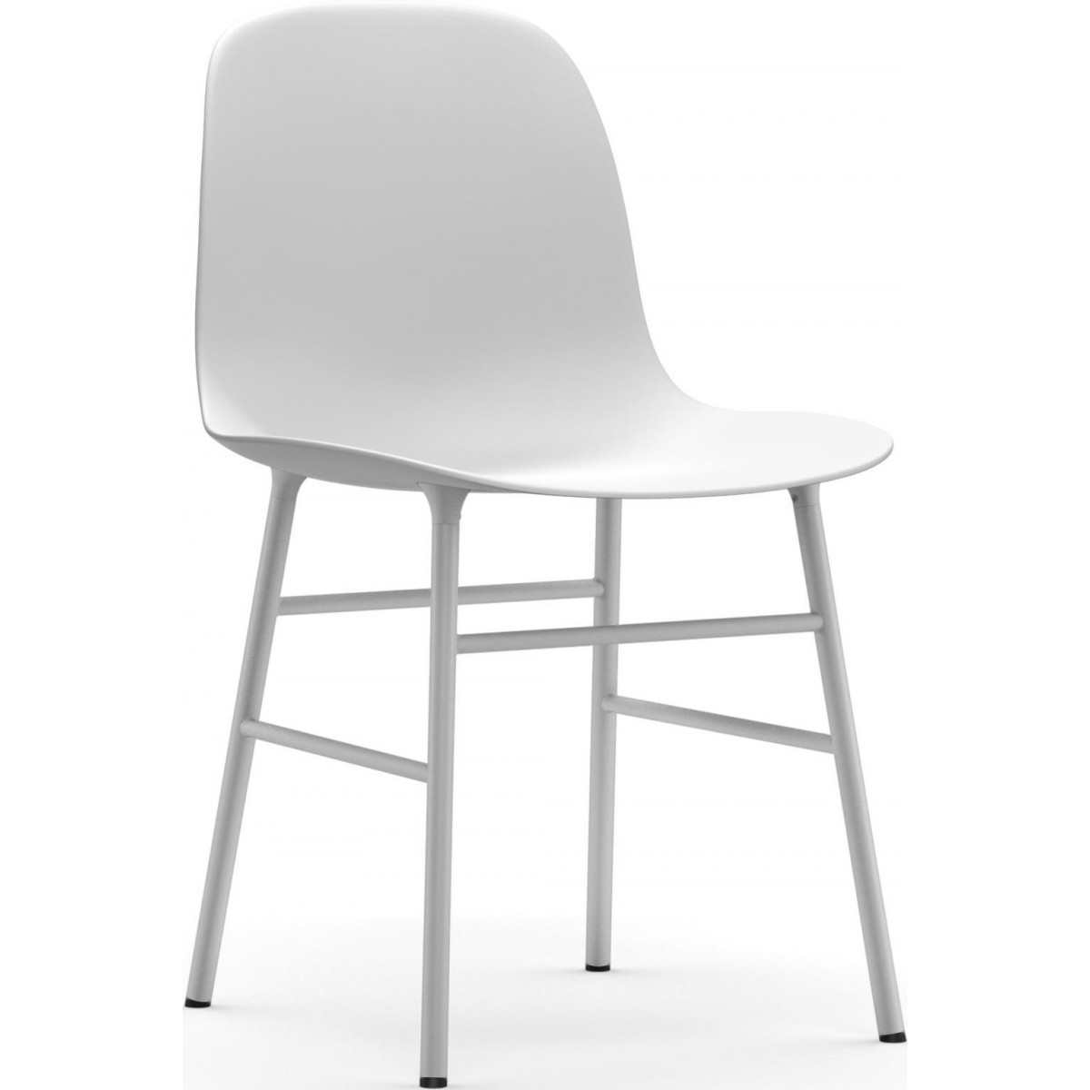 Blanc / Blanc – Chaise Form