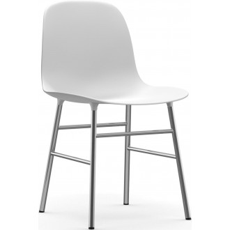 blanc / chrome – Chaise Form