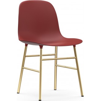 red / brass – Form Chair