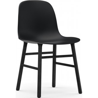 Noir / Chêne peint en noir – Chaise Form