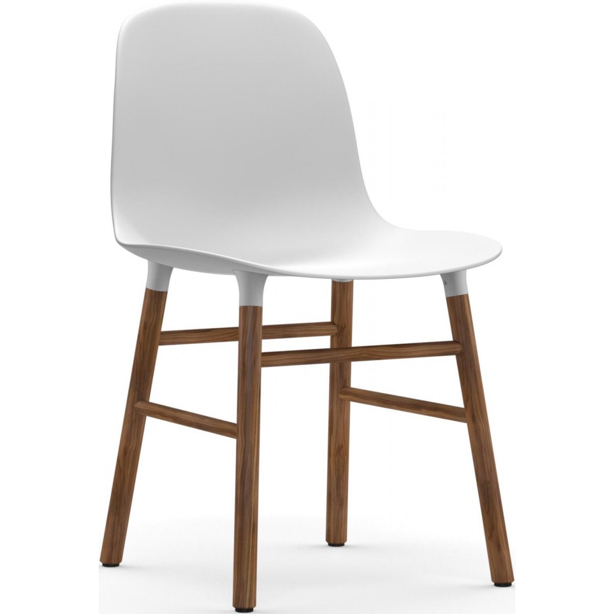Blanc / Noyer – Chaise Form