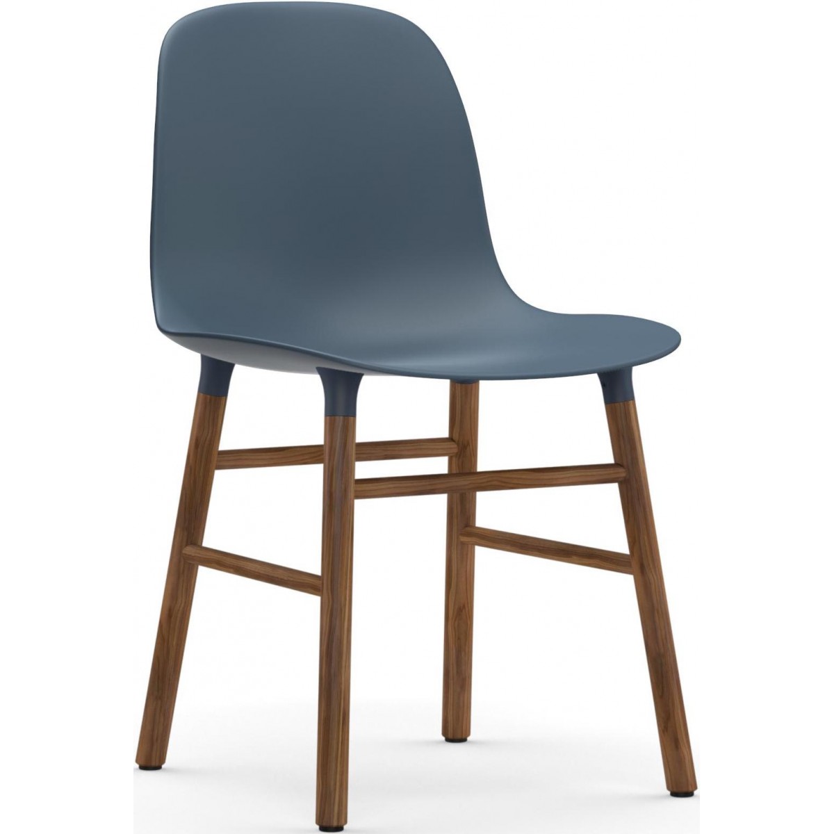 Bleu / Noyer – Chaise Form