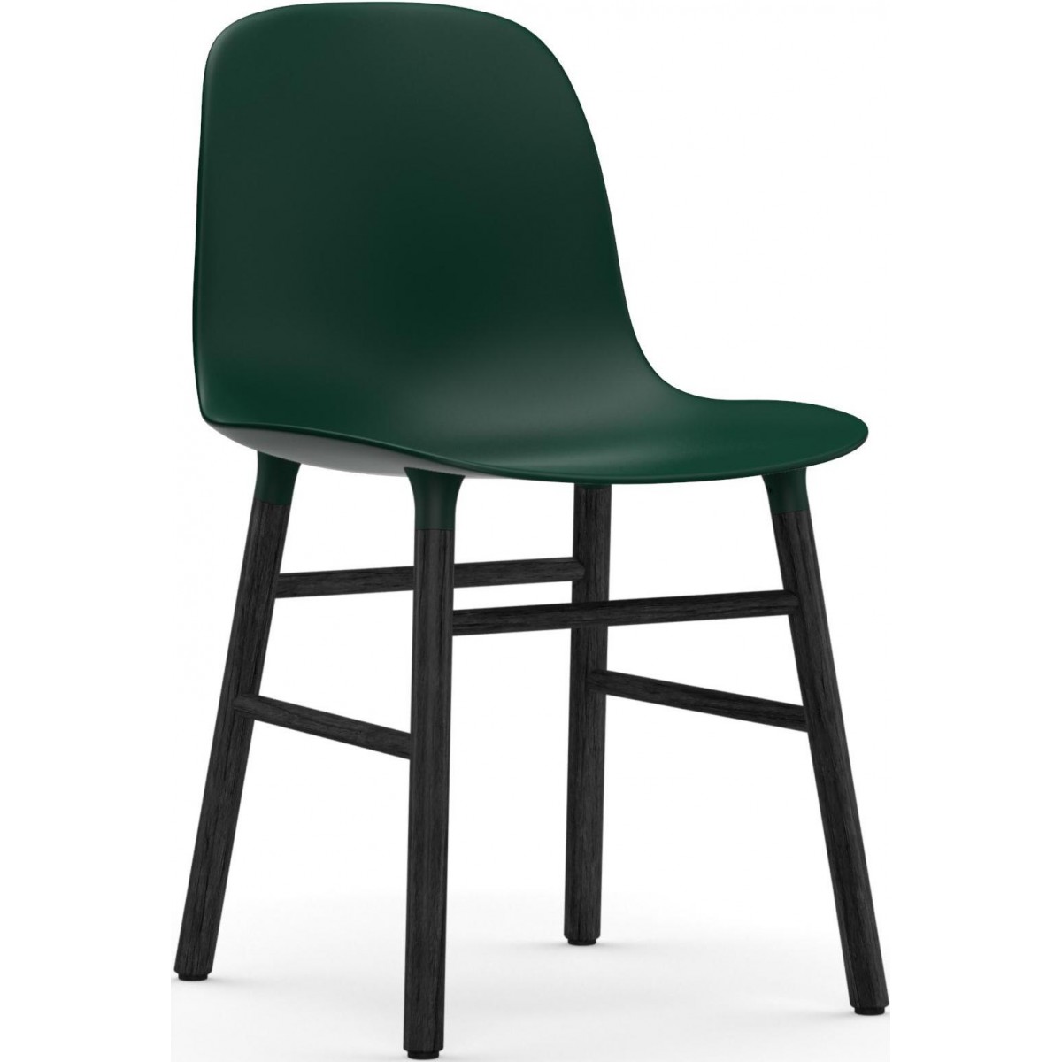 Green / Black lacquered oak – Form Chair