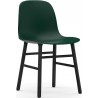 Vert / Chêne peint en noir – Chaise Form