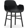 Noir / Chêne peint en noir – Chaise Form avec accoudoirs