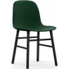 City velvet 35 / Black lacquered oak – Form Chair