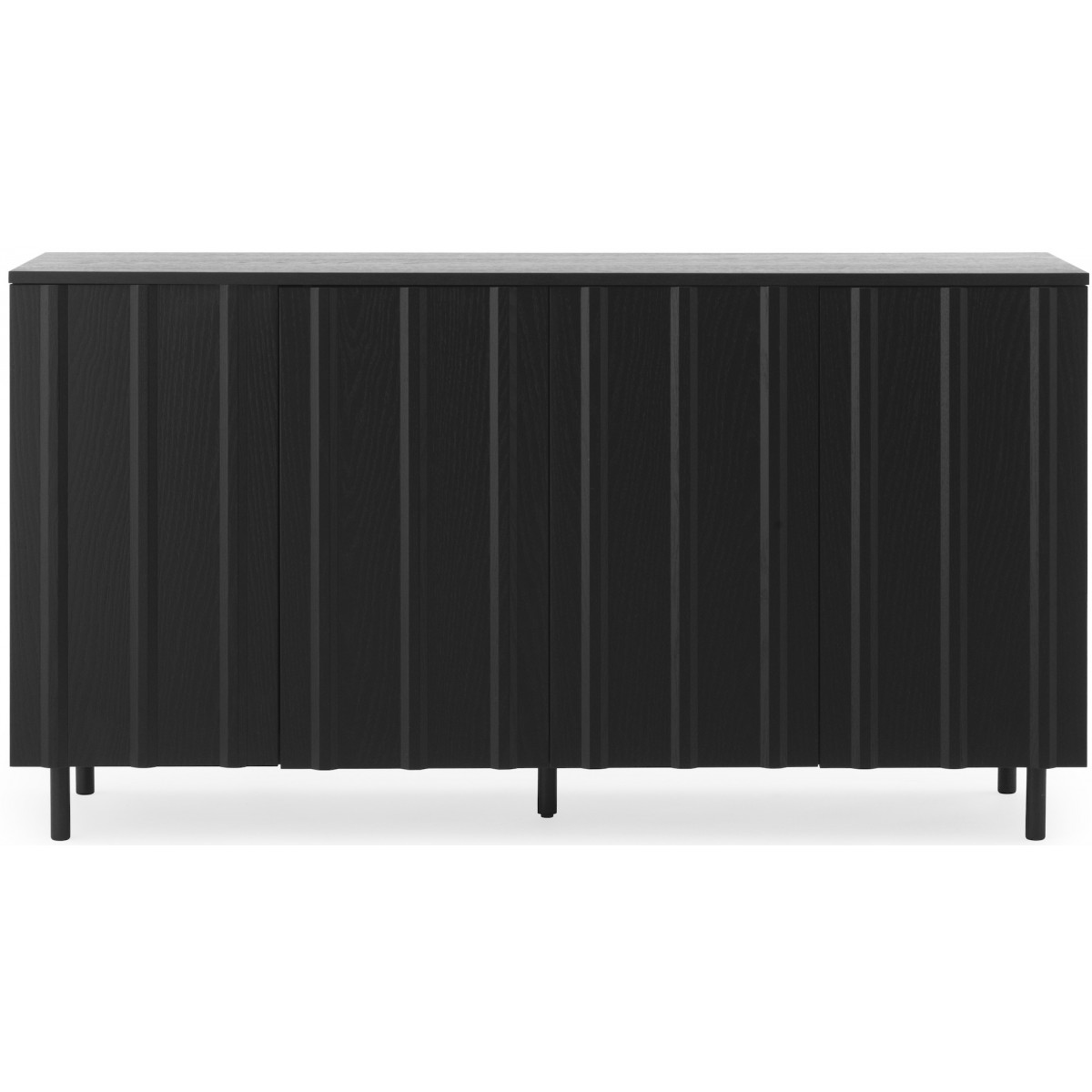 45 x 159 x H86,5 cm – Soft Black – RIB Sideboard
