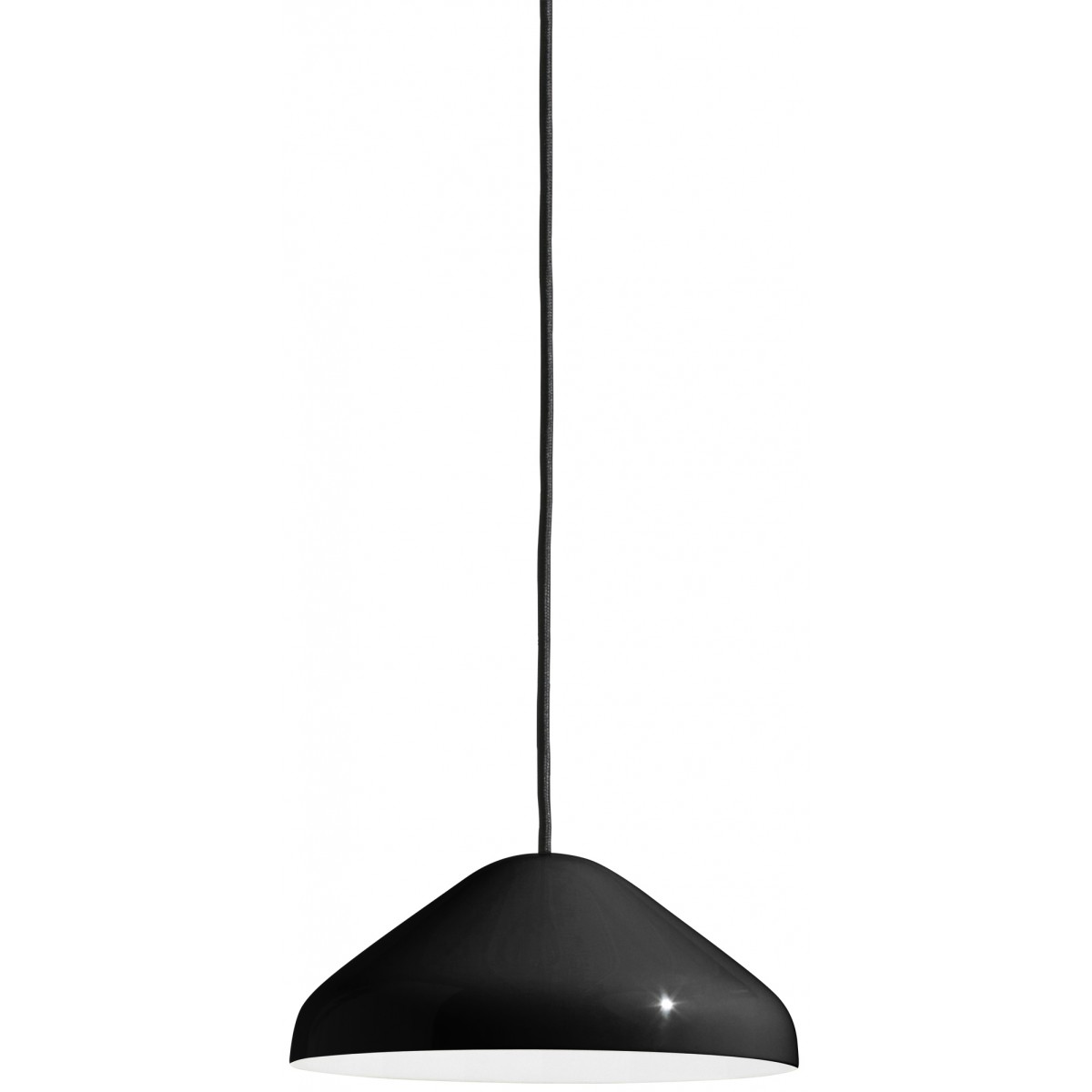 Pao Steel 230 pendant – Black – Ø23 X H10 cm